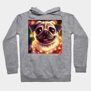 Cute Pug Drawing Hoodie